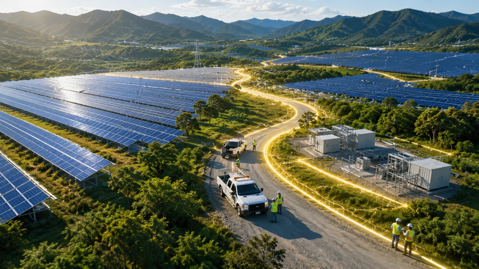 Teraspike construction and operations on site in Mizoram